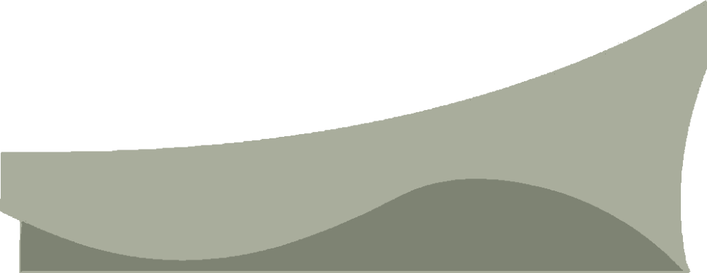 Study model of the roof form rising towards the entrance